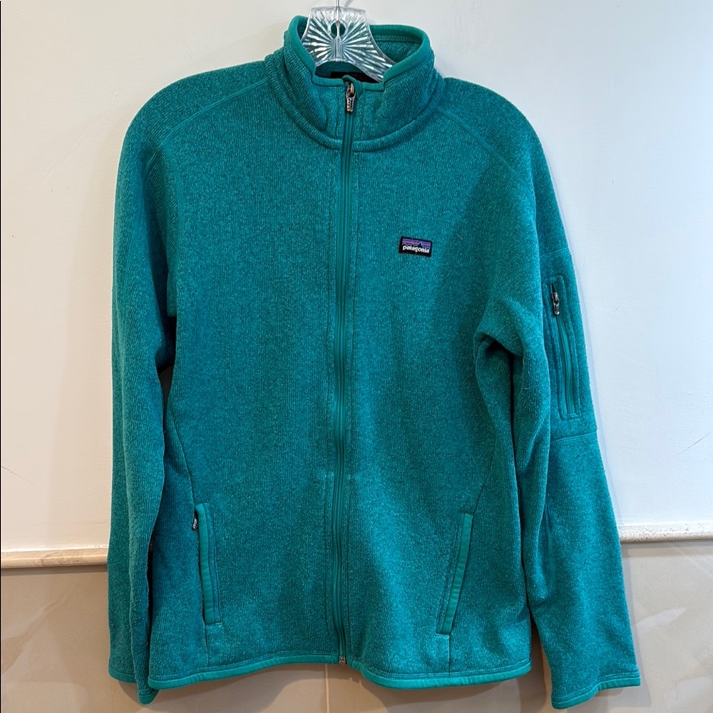 Patagonia Turquoise Full-Zip Fleece Jacket